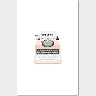 Typewriter Write On Inspiration Posters and Art
